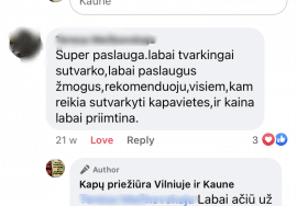 Kapų tvarkymas ir įrengimas Vilniuje, Kaune ir Klaipėdoje